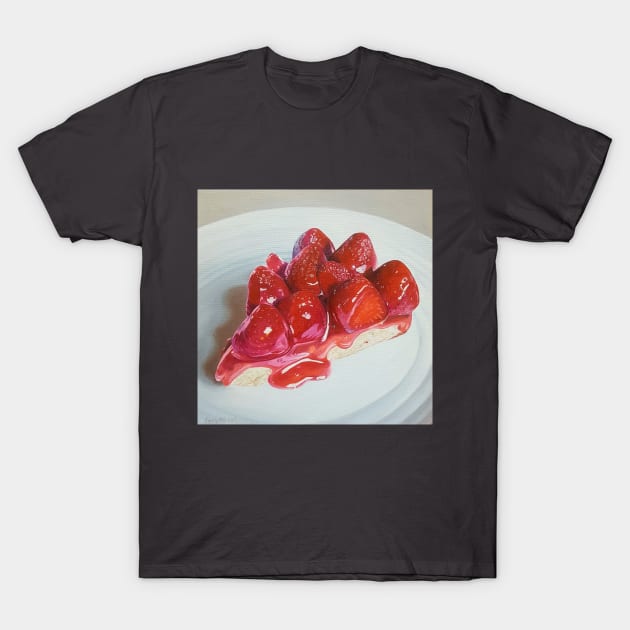 Strawberry Pie Painting T-Shirt by EmilyBickell